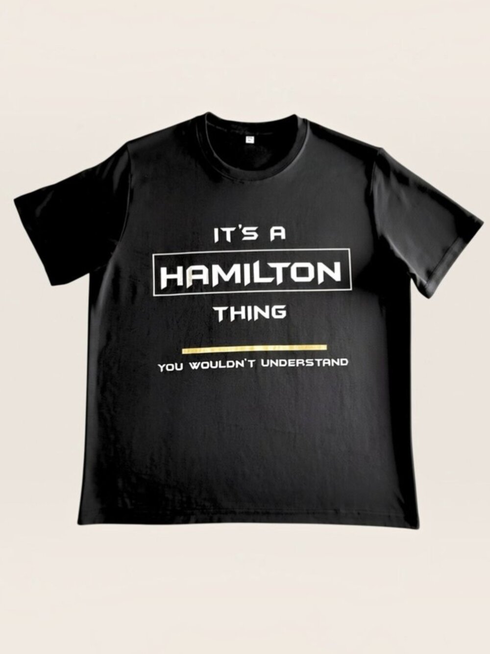 Hamilton Thing Tee Mens XL Black Theater Musical Graphic Shirt
